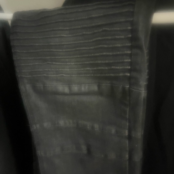 Forever 21 Creased Denim Biker Jeans (34) - Dark Grey - 9/10 Condition - Picture 1 of 7